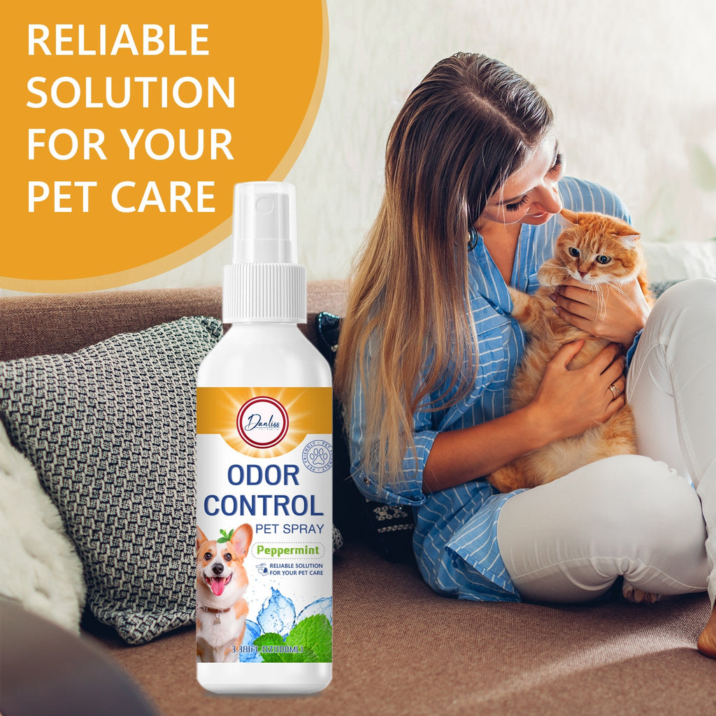 Vaporisateur antibactérien à longue durée de désodorisation pour chat et chien