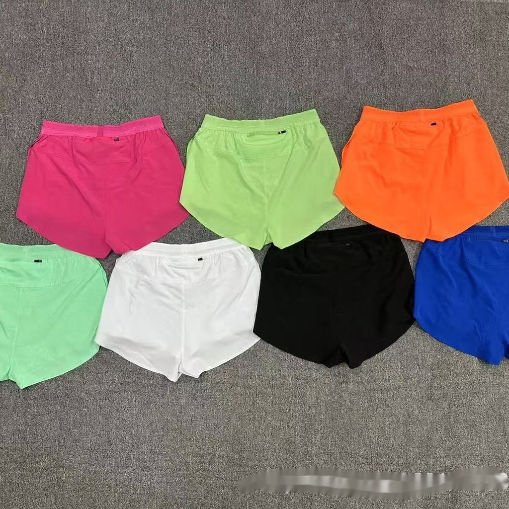Pocket Marathon Courant Short Piste et champ Respirant Doublure Quatre coins