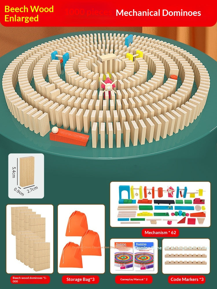 Puzzle éducatif Jouet Mécanisme Bâtiment Blocs Cadeau Dominos