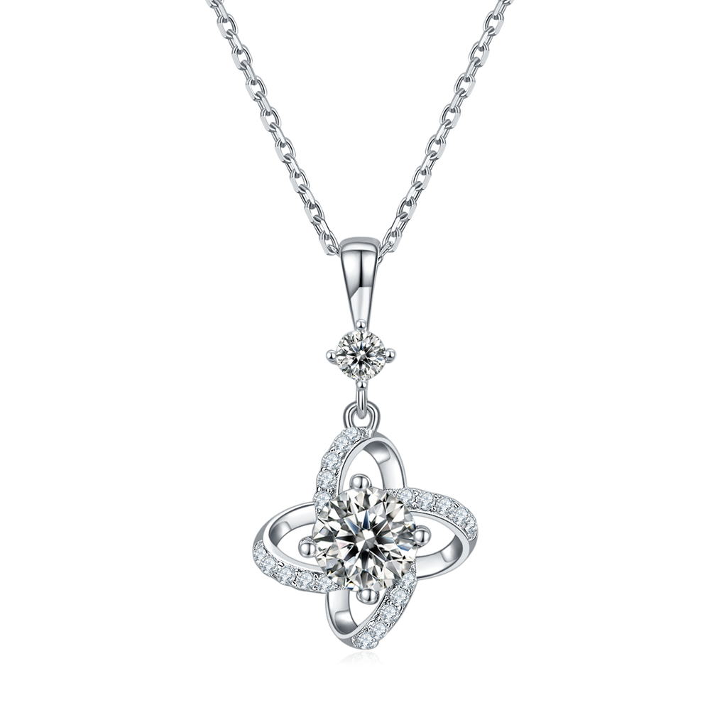 S925 Collier de trèfle en argent Sterling
