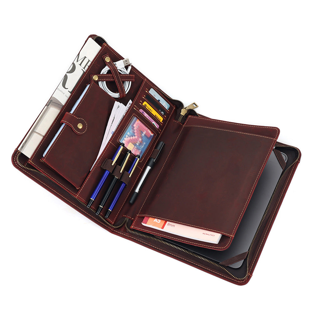 Cowhide Coque de protection informatique Sac en cuir