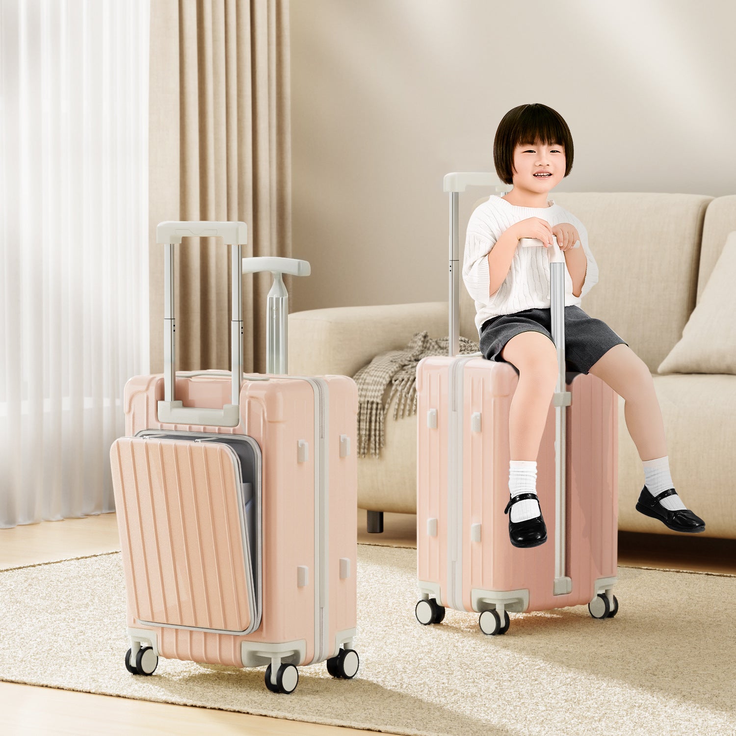 Housse à bagages design 20 pouces Double Pull Rod