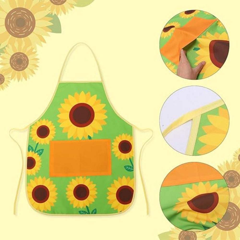 Green Sunflower Apron