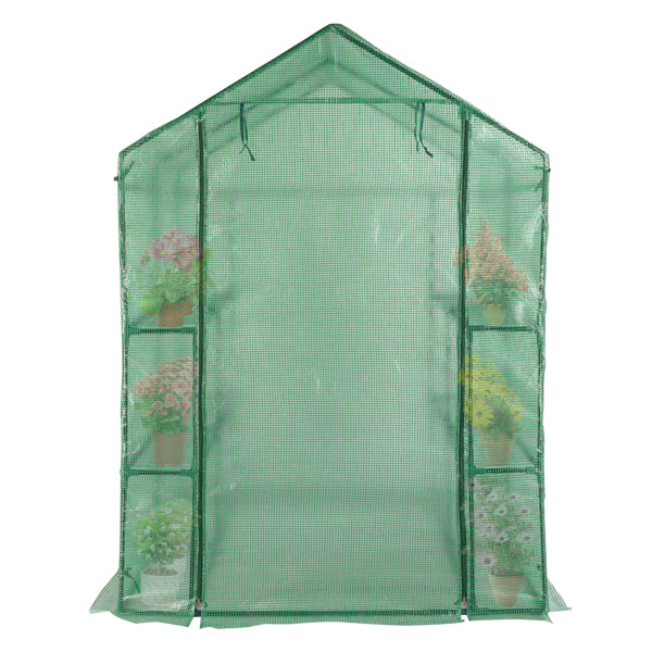 143x143x195cm Tube en fer noir Steeple avec 8 pièces Grille Fleur Stand avec fermeture à glissière