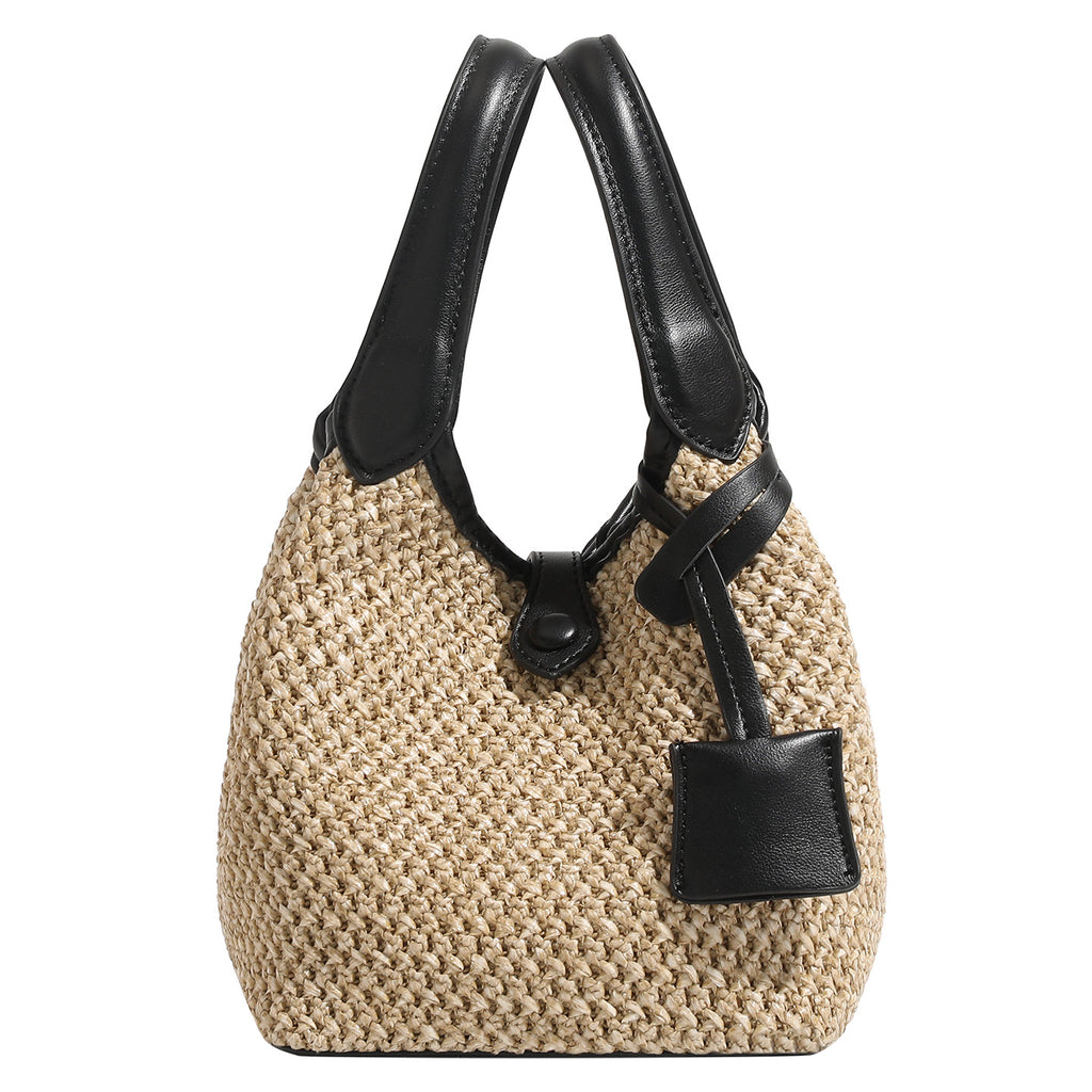 Sac à seau en paille de style coréen