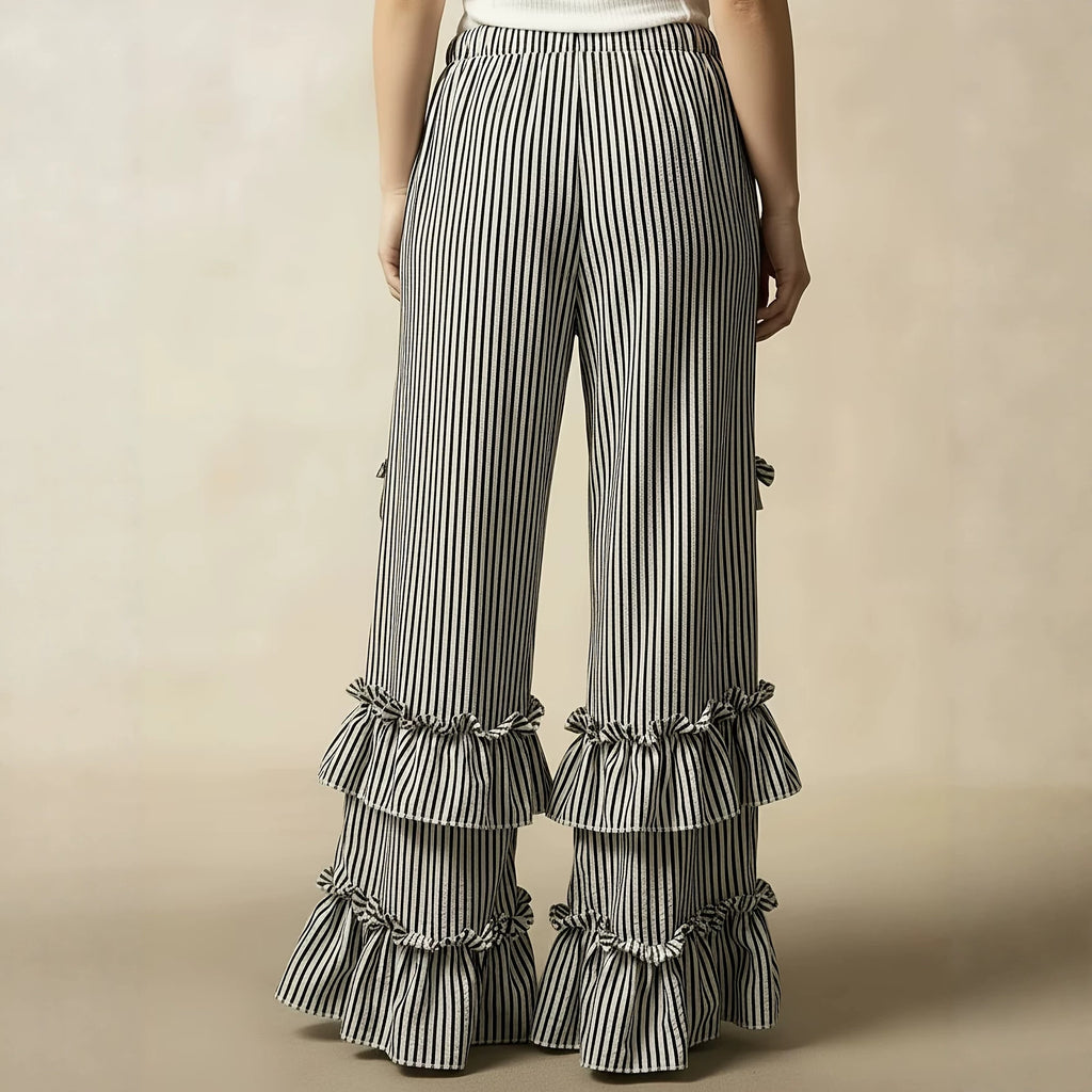 Pantalons à manches longues élastiqués pour femmes
