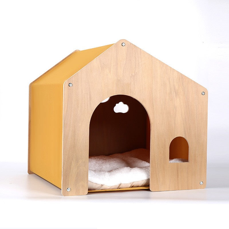 Kennel en bois Quatre saisons Protection universelle de l'environnement Tente en bois massif