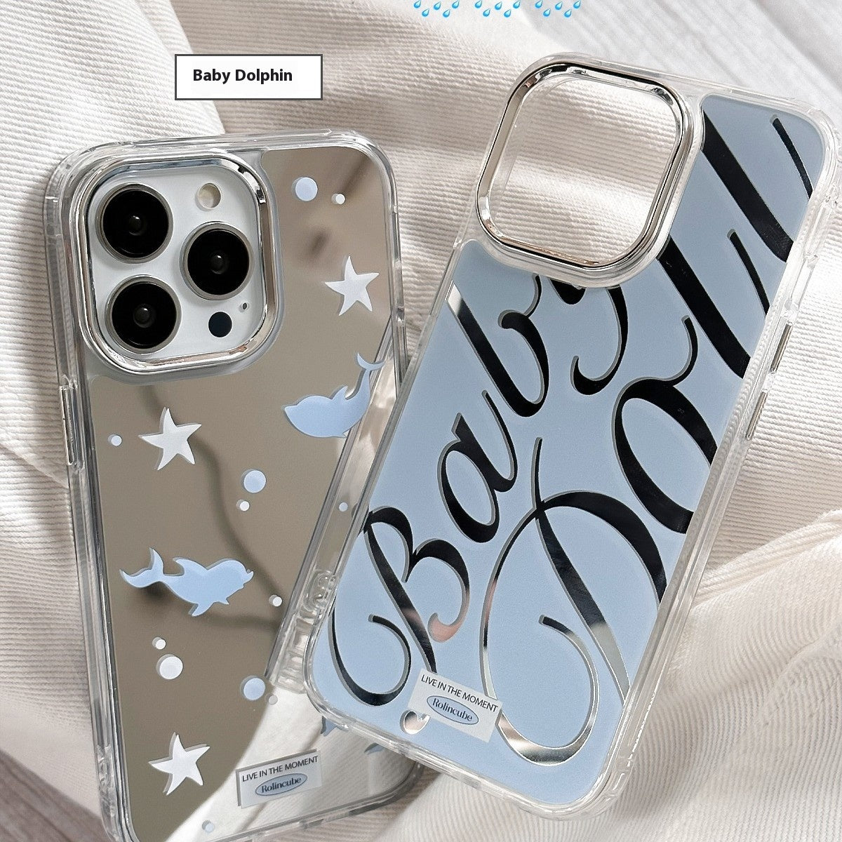 Téléphone mobile Protection Shell miroir Creative Ins Style Lettres anglaises