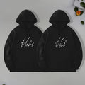 Stylish Casual Loose-fitting Unisex Hoodie pour les couples