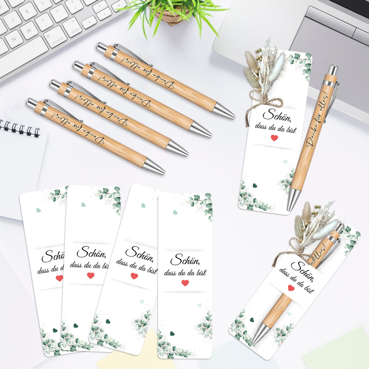 Set de 12 pièces de mini fleurs séchées de style Boho