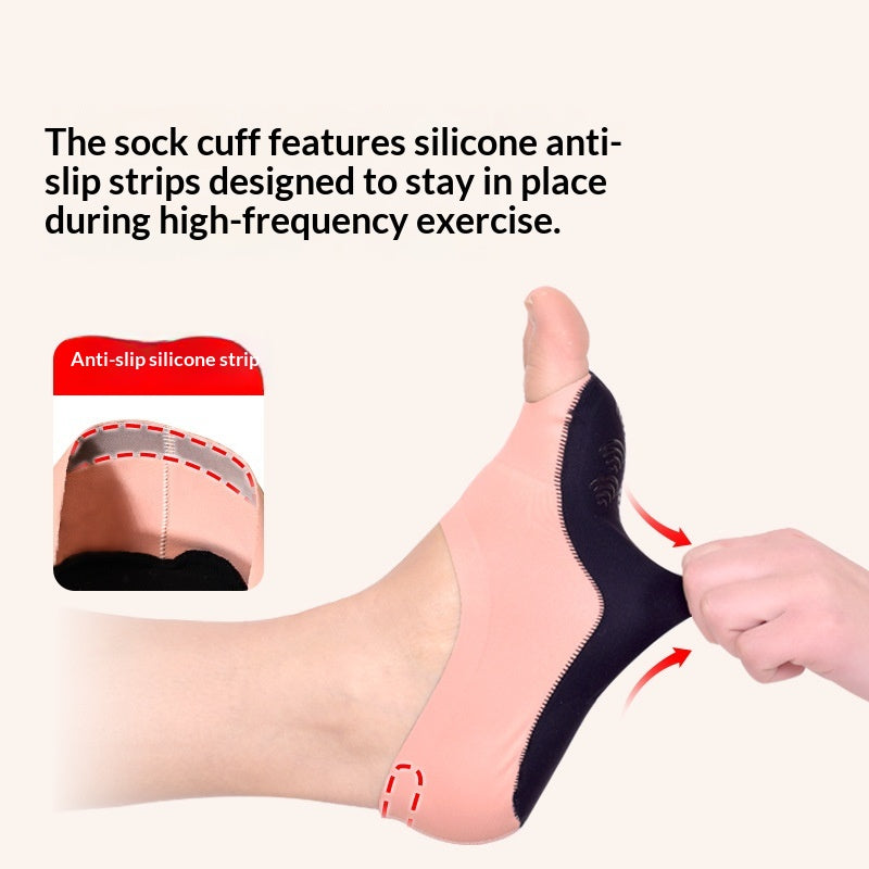 Chaussettes de yoga à pression cinq doigts