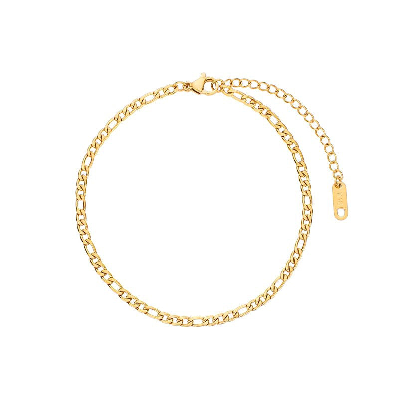 Anklet simple en acier de titane pour les femmes