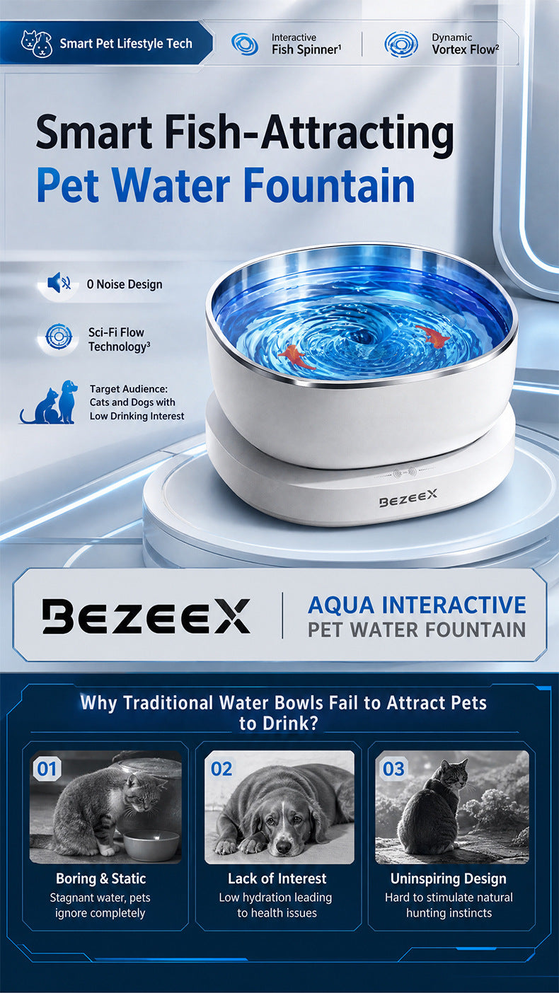 Fontaine d'eau pour animaux intelligents