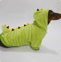 Halloween Crossdressing Little Dinosaur Double face avec sweat à capuche thermique Velvet