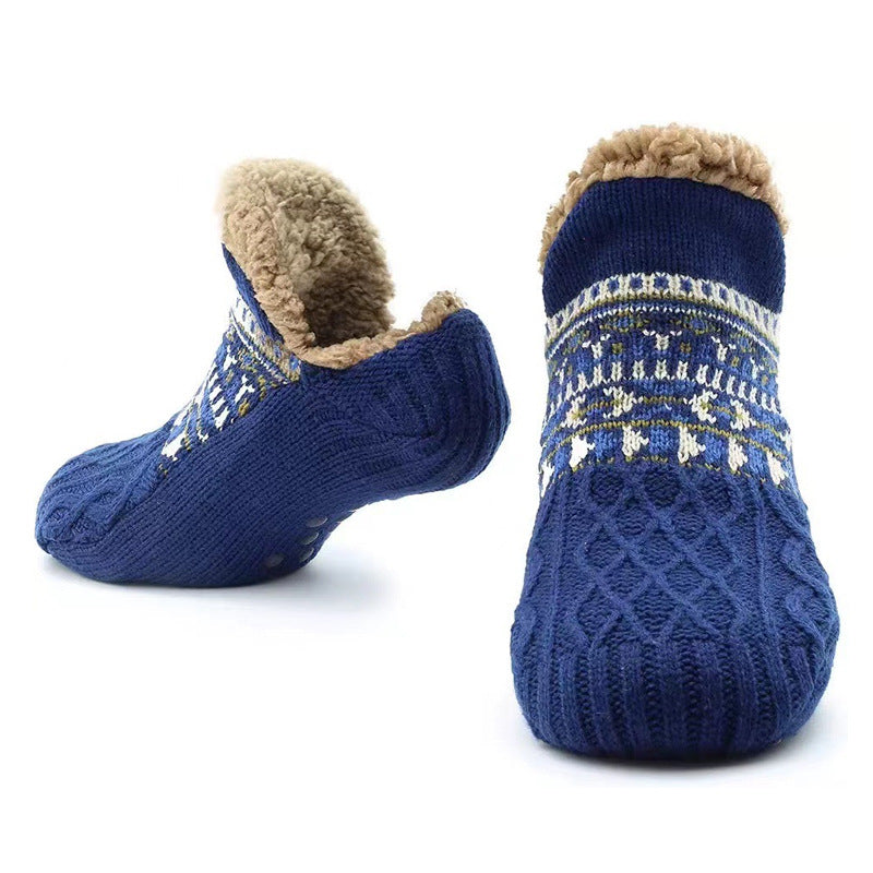 Chaussettes Cozy Fleece Bootie Chaussettes antidérapantes pour femmes et hommes
