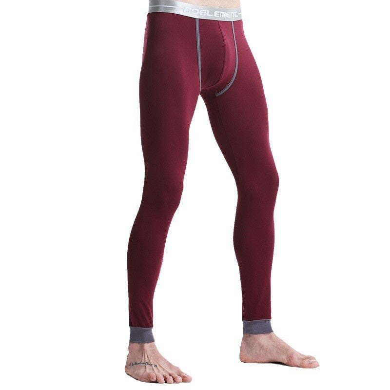 Cotton Slim-fit Leggings thermiques de taille moyenne