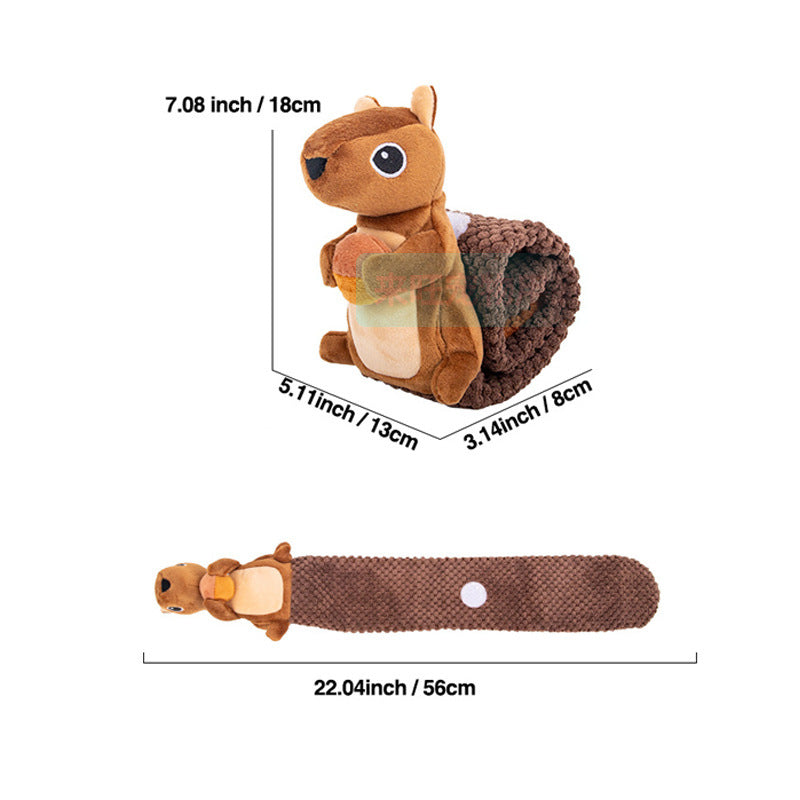 Jouet interactif en peluche vocalisante pour animaux de compagnie