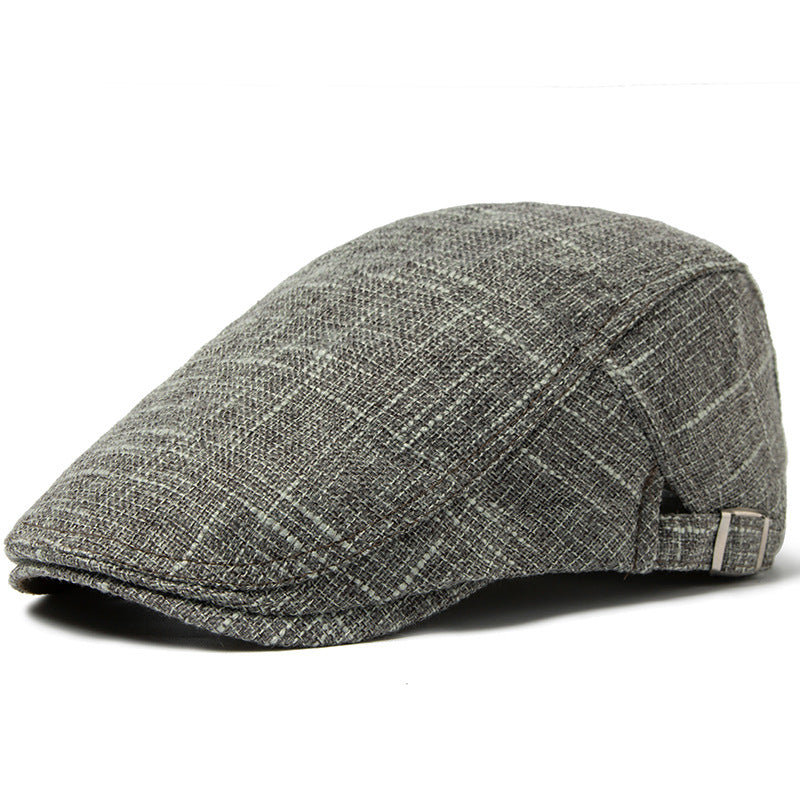 Homme respirant Rétro casual coton et lin Beret
