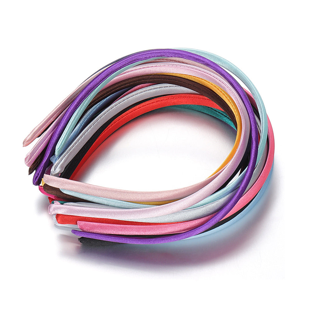 Couleur Bande de tête Diy Cloth Wrapper Accessoires Ruban Cloth Bande de tête Ornement Matériel entier