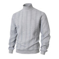 Hommes Mode Jacquard Col Tortue Chandail chaud