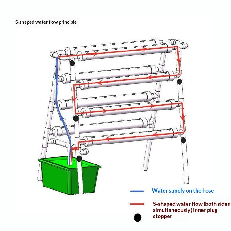 Accueil Planteur de légumes hydroponiques Balcon avec un rack double face