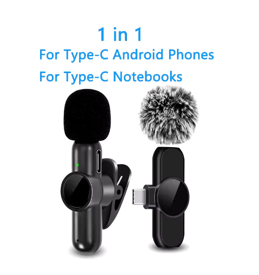 K3 sans fil Clip de collier Microphone Live Mini interview Microphone d'enregistrement sonore