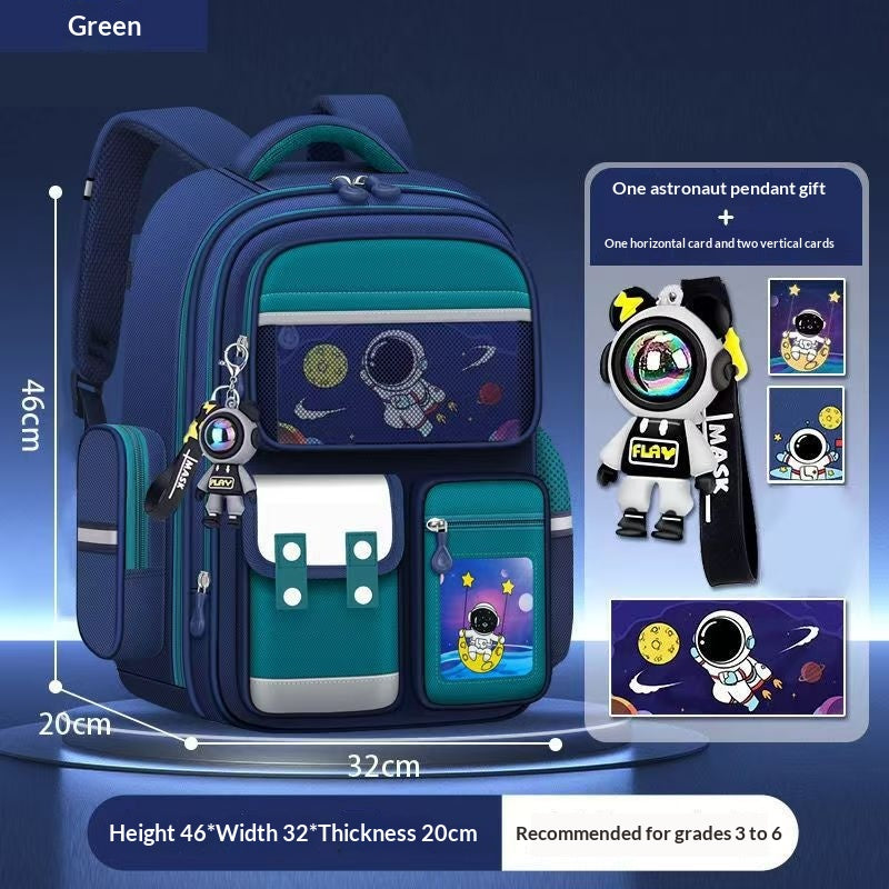 Sac scolaire pour les garçons Spine Protection léger et ultra léger sac à dos avec grand