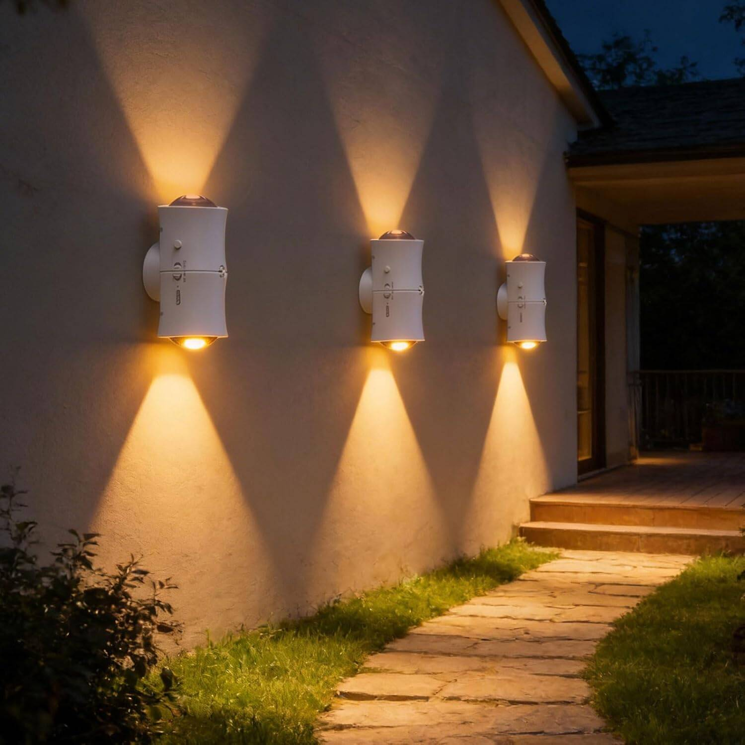 4pcs détecteur de mouvement lumière de nuit rechargeable
