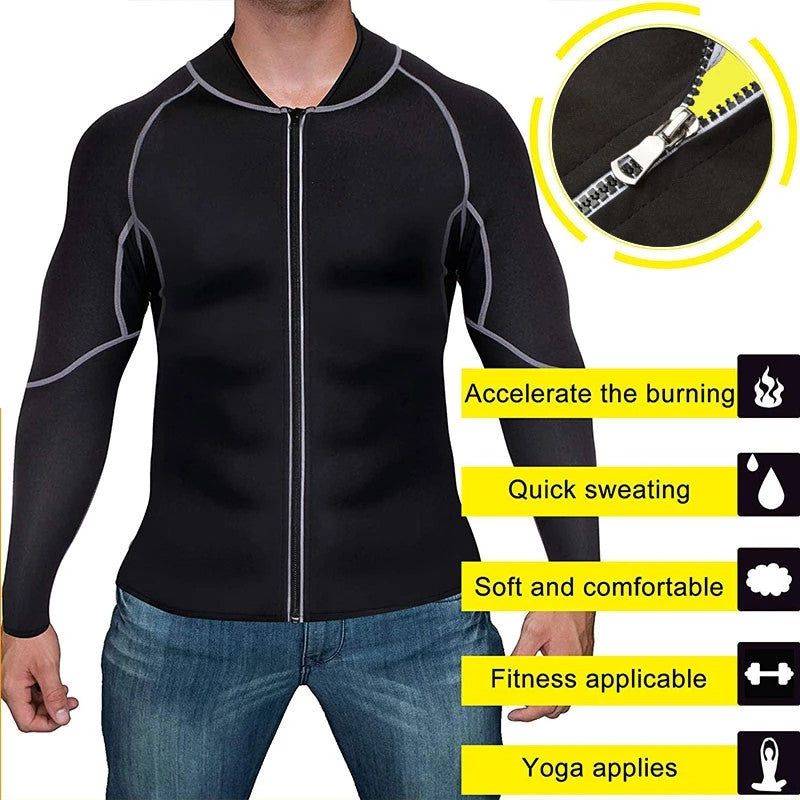 Costume sport sport de course pour hommes Yoga Sauna Fitness
