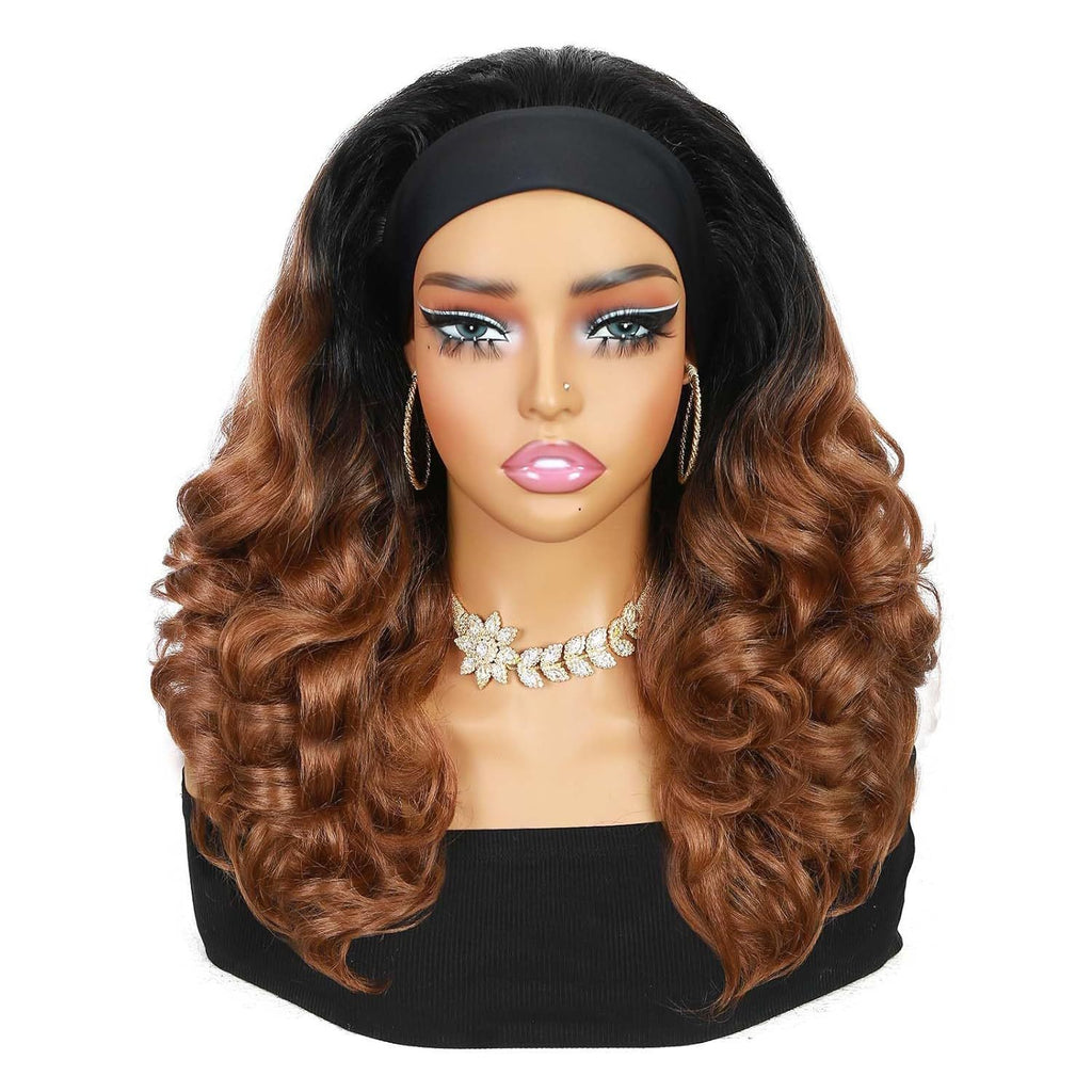 Wig bandeau naturel élégant de petites courbes