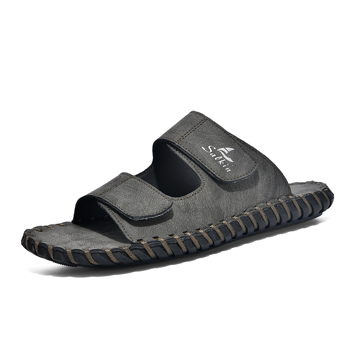 Pantoufles en cuir pour hommes