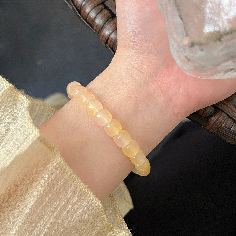 Printemps et été cristal Bracelet Niche Design Gris clair de lune violet Asai Améthyste Bracel
