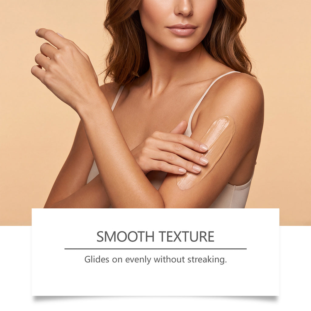 Lotion du corps voilé à la coupe uniforme