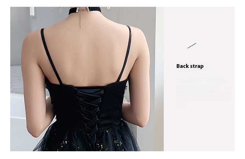 Robe de soirée noire Minorité tempéramentale Haut de gamme