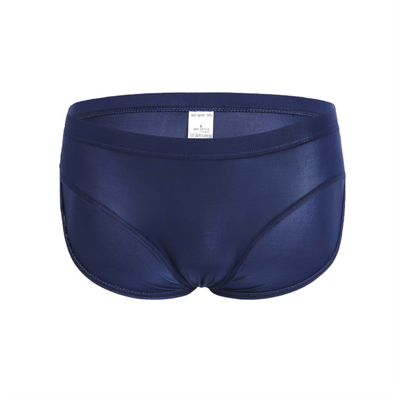 Ultra-mince Nylon Ice Silk Underwear Homme Confortable Couleur Solide Transparent Trendy Homme