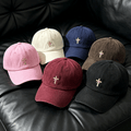 Religieux Christian Cross Bow Broderie Vintage Casual Unisexe Baseball Chapeau de papa