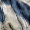 Printed navy viscose scarf 2pcs