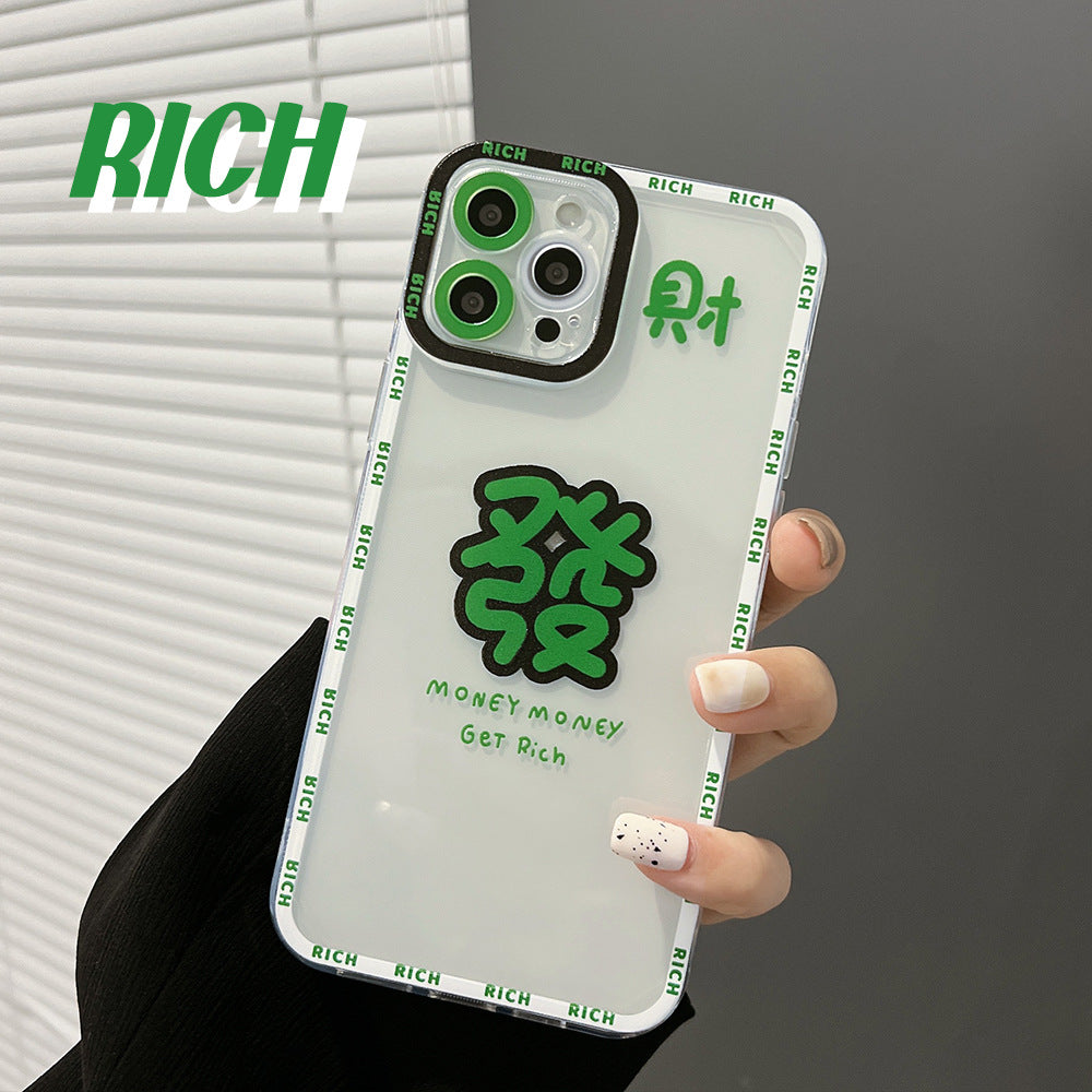 Cas de téléphone en silicone imprimé de dessin animé créatif