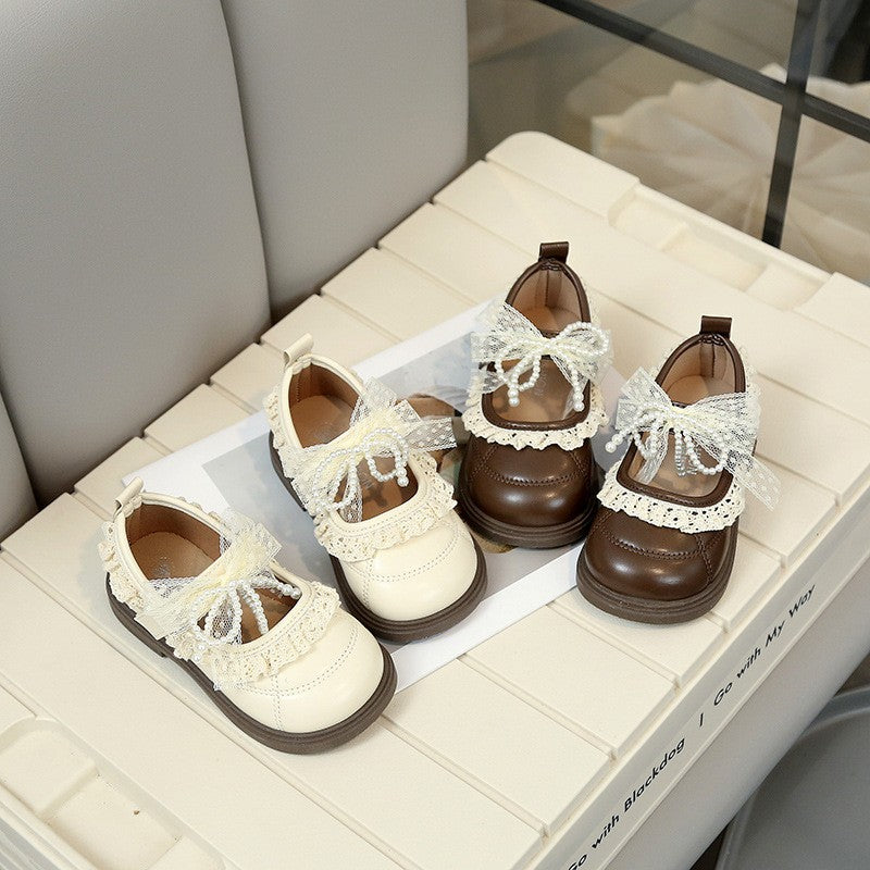 Printemps coréen Style filles Chaussures en cuir