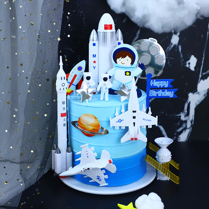 Cake Topper Anniversaire Ornements enfichables XINGX à trois dimensions