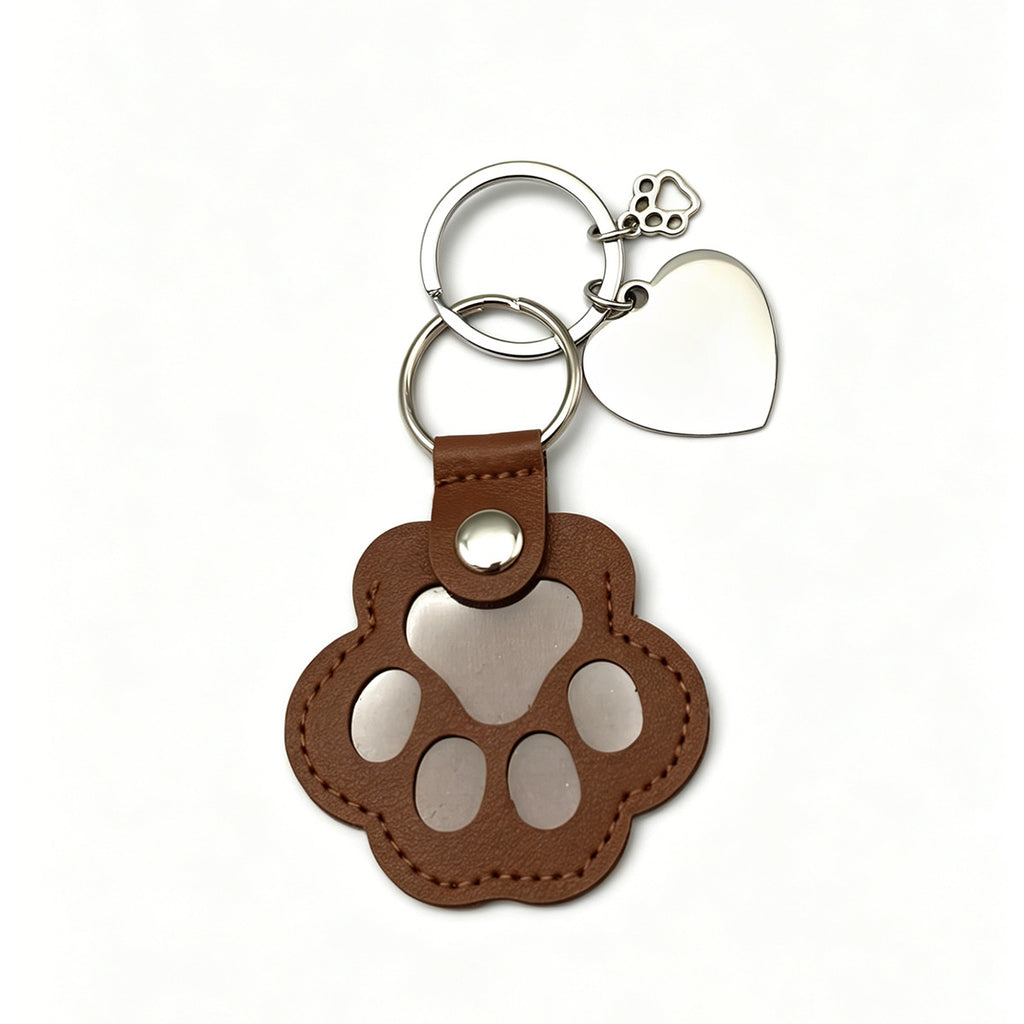 Pendentif de porte-clés photo d'animal sculpté