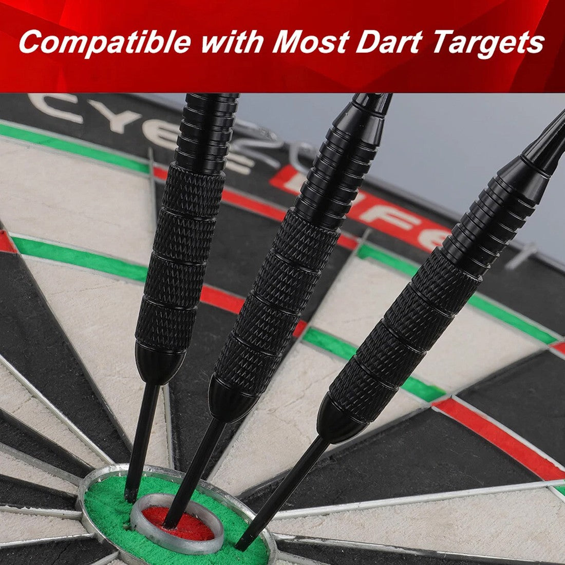 6Pack Professional Tungsten Darts Tip Set Steel Shaft 12 Vols avec Case UK