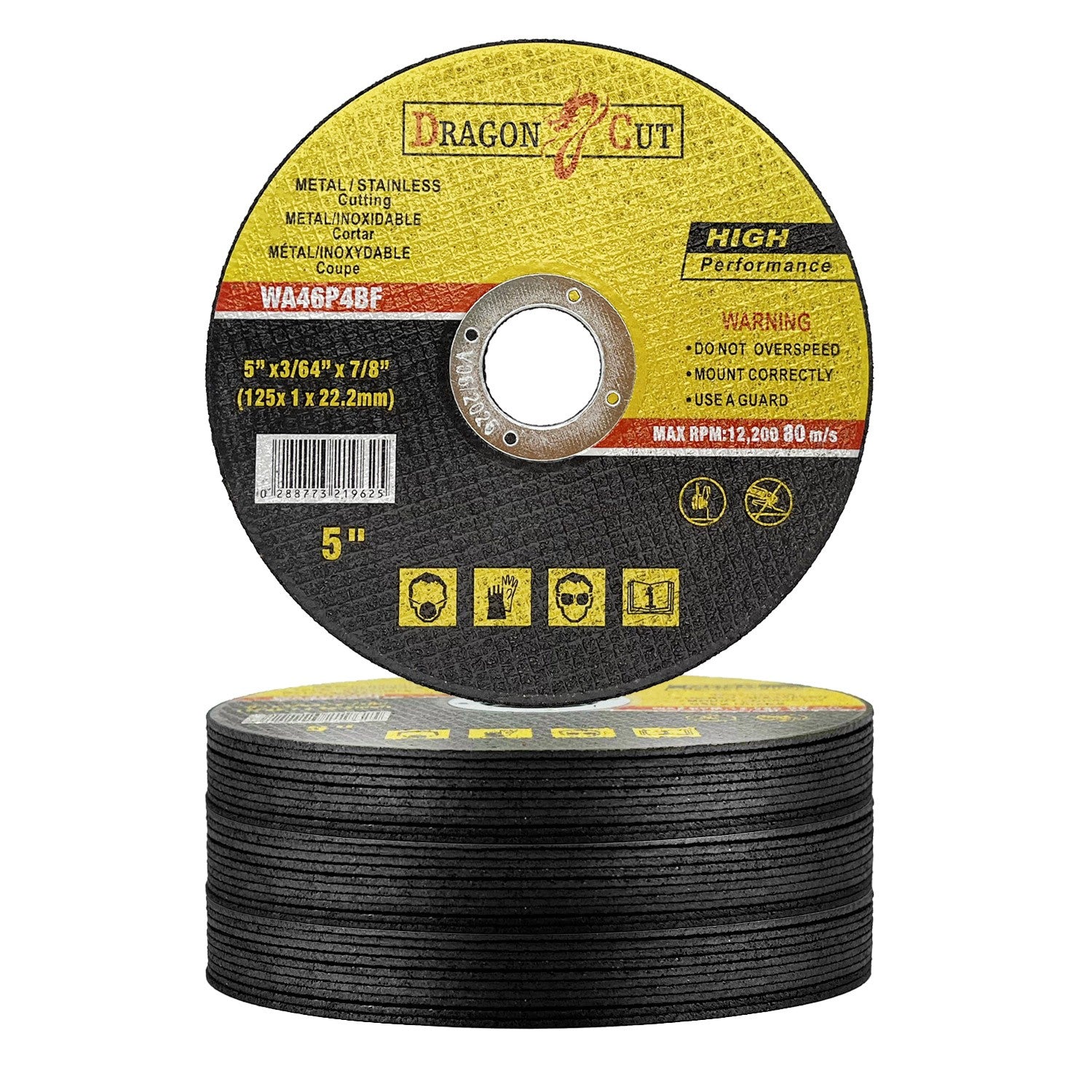 50 X 125mm ULTRA THIN 1mm MÉTAL CUTING BLADE DISC POUR ACIER ET ANGLE DE CARBURANT