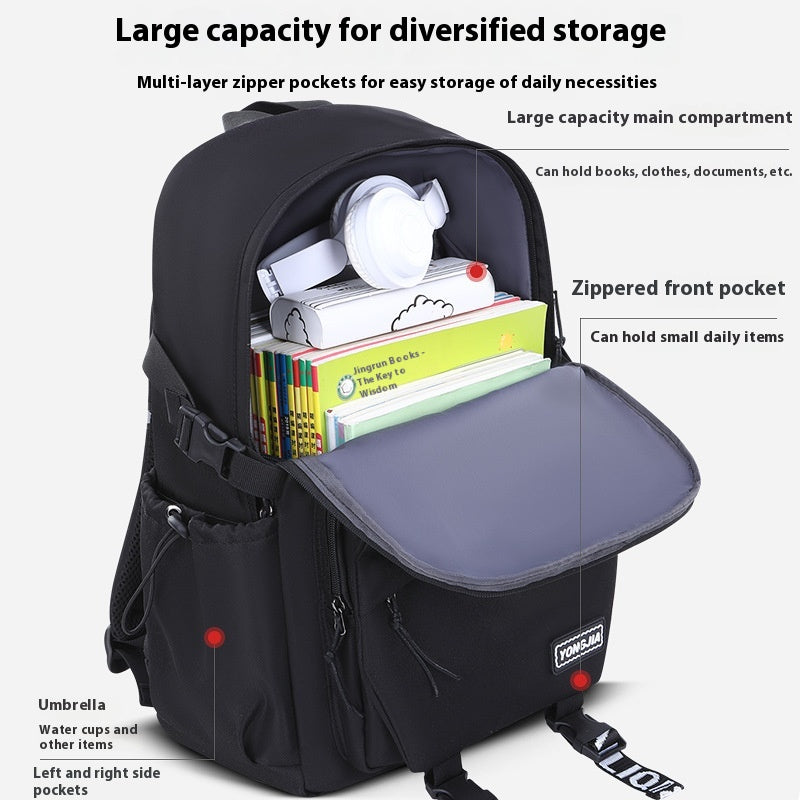 Tendance scolaire Sac à dos Simple Grande capacité