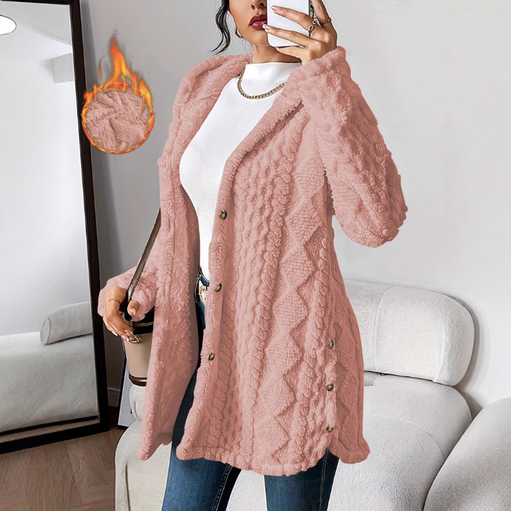 Coq à capuche Fuzzy Fleece