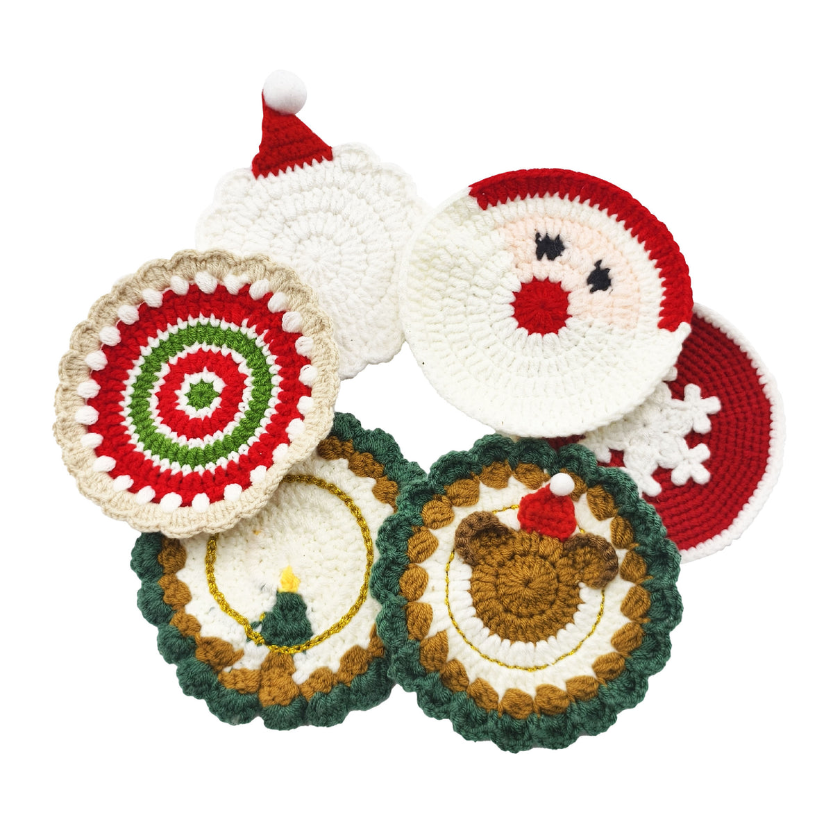 Tapis de coupe de Noël de sous-verre résistant à la chaleur