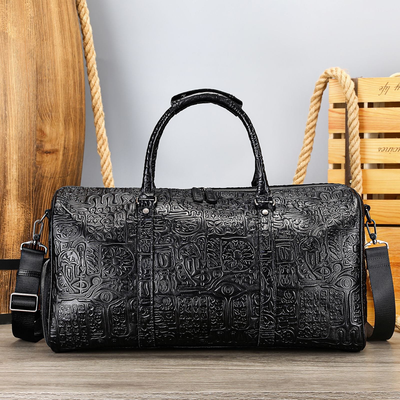 Sac à main Retro Embossing Design pour hommes