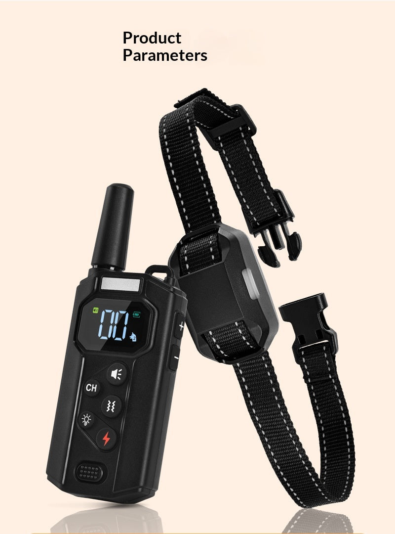 Collier d'entraînement à distance intelligent pour chien avec dispositif anti-brouillard de vibration et choc