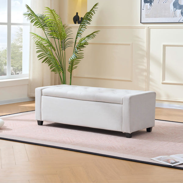Banc de chambre à coucher de 48" de rangement pour la fin du lit