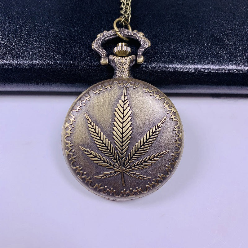 Maple Leaf Lanyard Montre à quartz créative à arbre chanceux